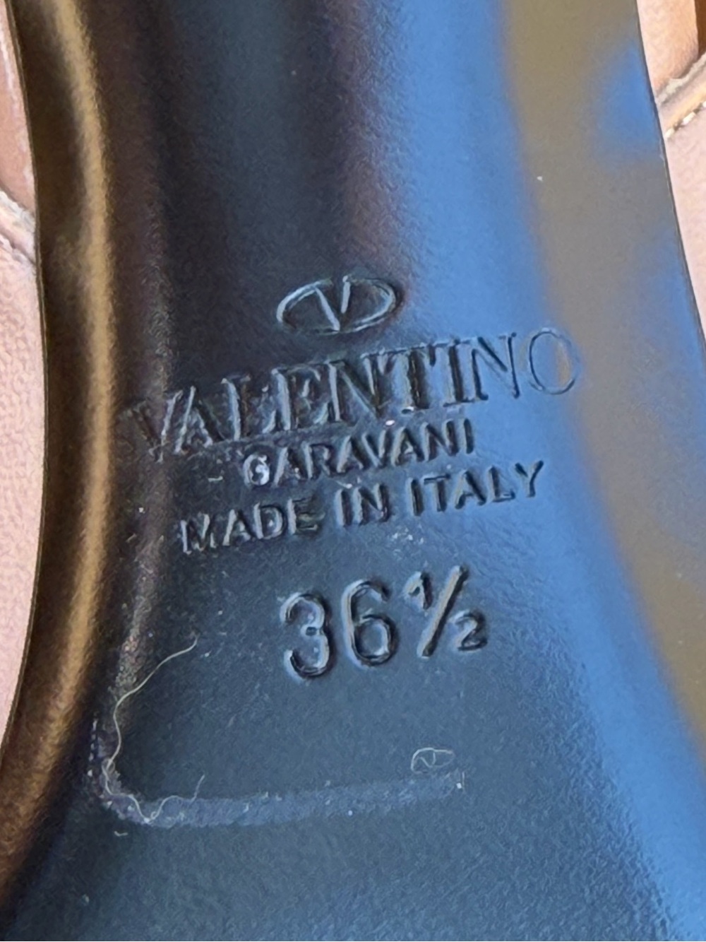 VALENTINO GARAVANI Leather Rockstud Slingback Pumps - Picture 7 of 8